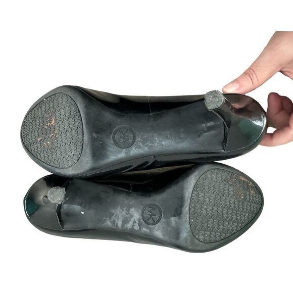 MICHAEL Michael Kors Black Patent Leather Flex Pump Heels Women's Size 9.5M - Picture 9 of 11